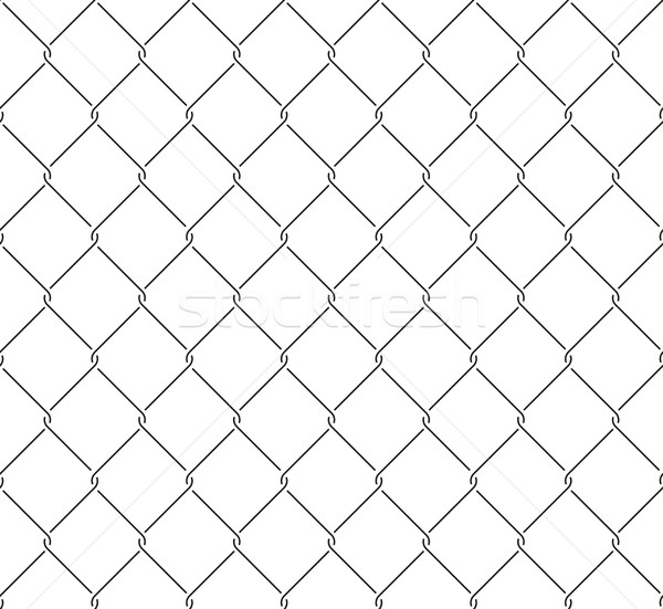 Metallic wired fence seamless pattern Stock photo © creativika