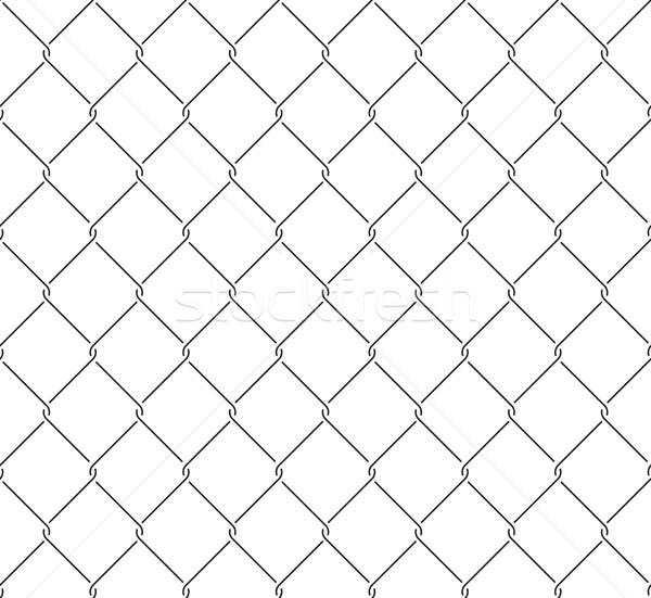 Metallic wired fence seamless pattern Stock photo © creativika