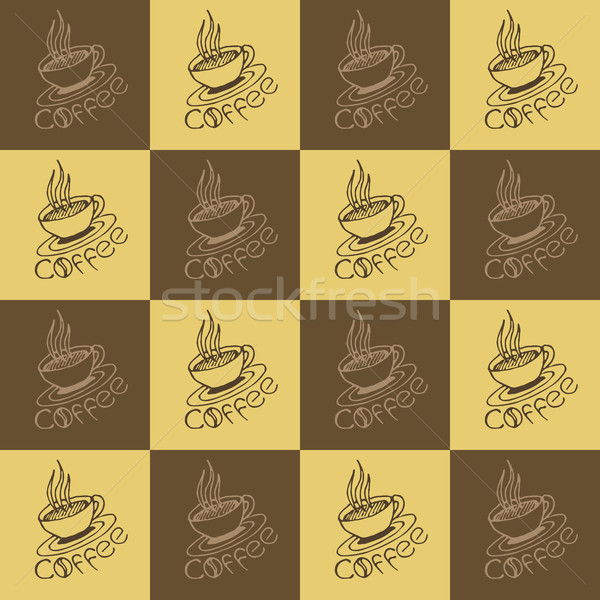 Coffee Seamless Pattern Stock photo © creativika