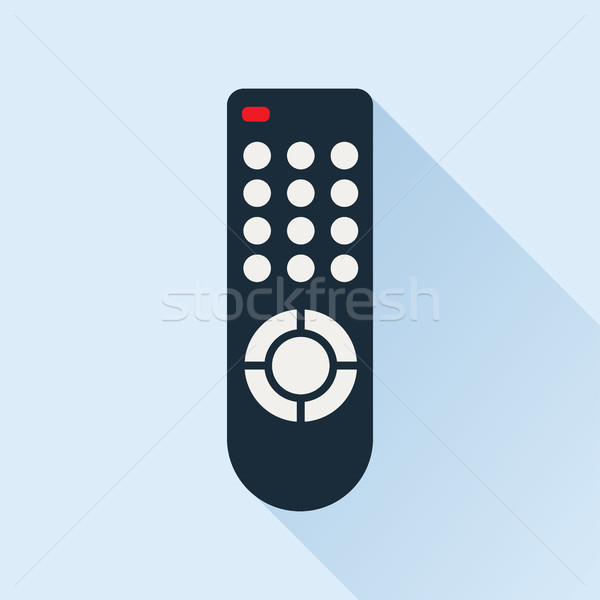 Control icoană Control de la distanţă televizor mass-media Imagine de stoc © creativika