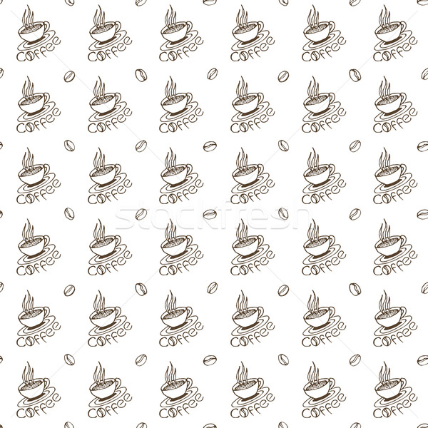 Coffee Seamless Pattern Stock photo © creativika