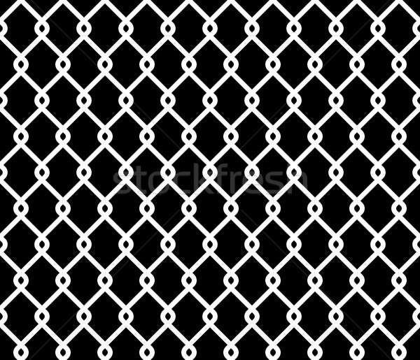 Wired Steel Fence Seamless Pattern Overlay Stock photo © creativika