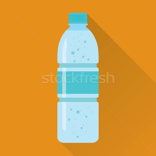 Foto stock: Plástico · botella · icono · frescos