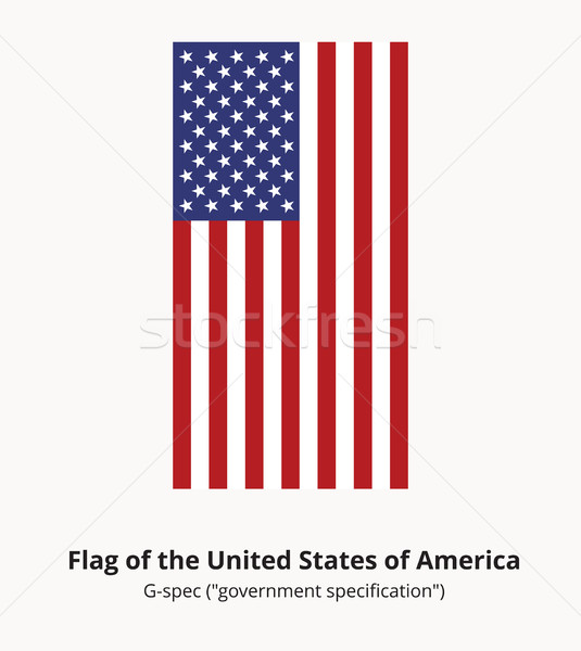 USA Flag or American flag in correct proportion and colors Stock photo © creativika