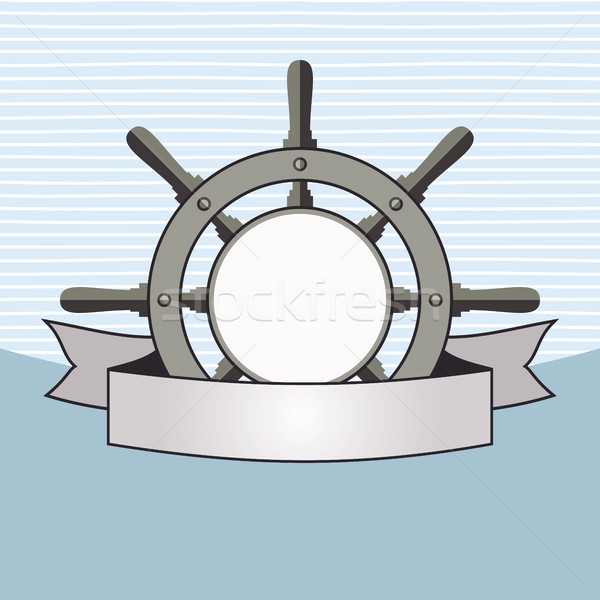 Ship Helm Vector Background Stock photo © creativika