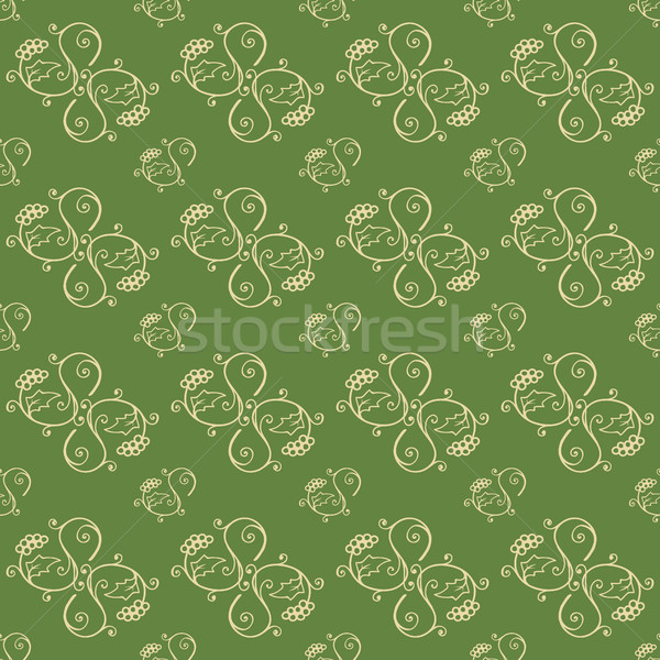 Stock photo: Hand Drawn Floral Seamless Pattern