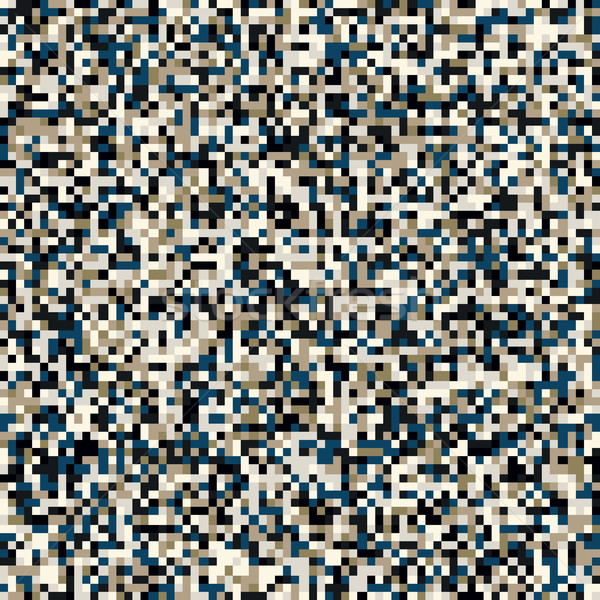 Boho Tones Pixel Seamless Pattern Stock photo © creativika