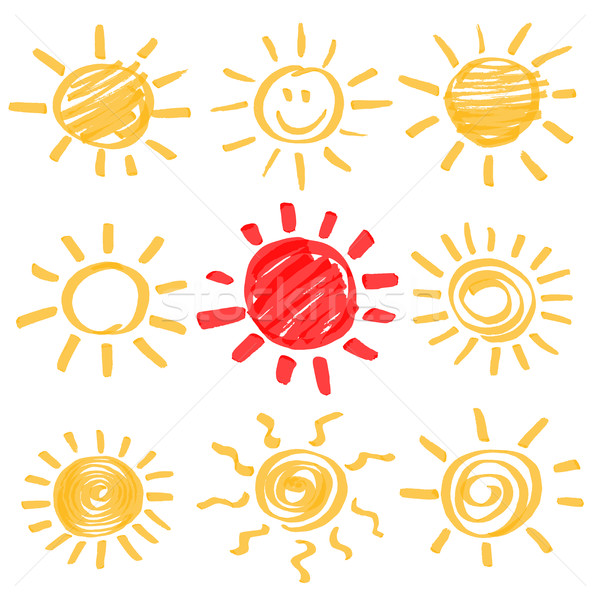 Vector Highlighter Sun Set Stock photo © creativika