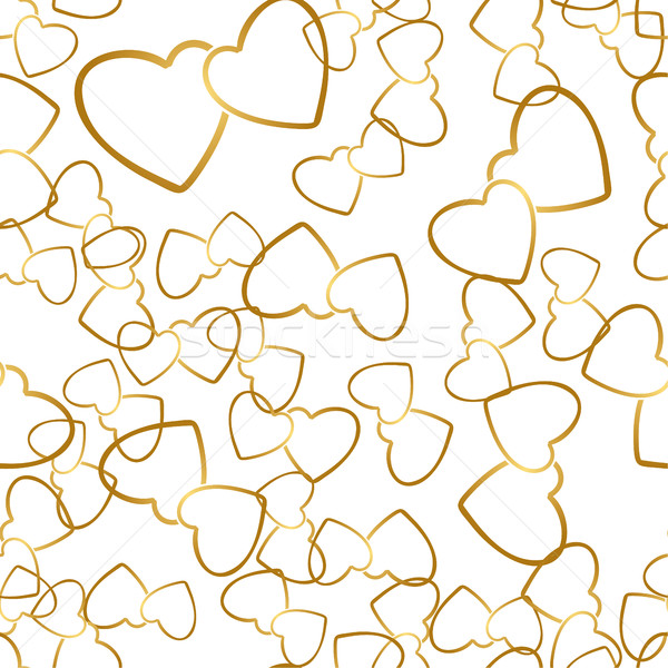 Two Hearts Seamless Pattern Romantic Wrapping Texture Stock photo © creativika