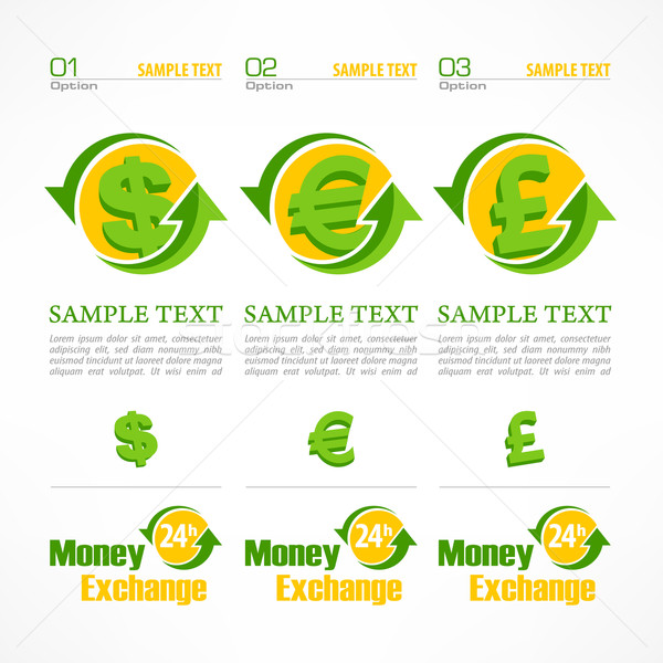 Money symbol infographic Stock photo © creatOR76