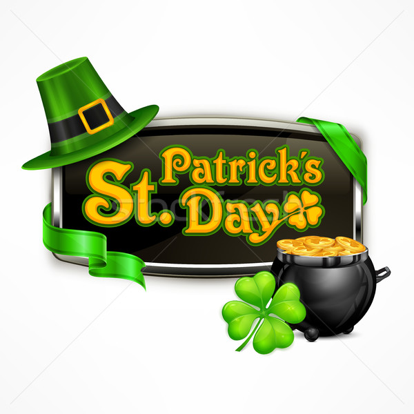 St. Patrick`s Day badge  Stock photo © creatOR76