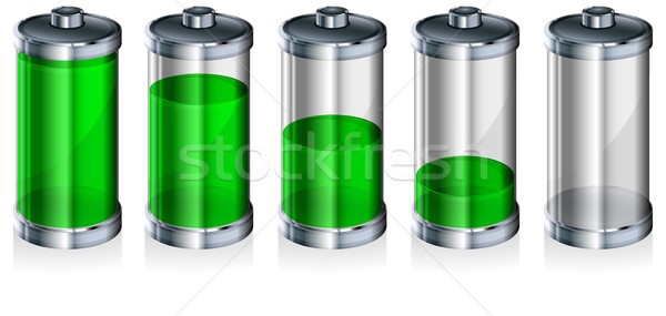 Battery with level indicator Stock photo © creatOR76