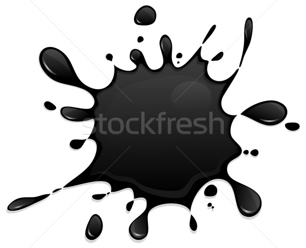 Zwarte groot abstract ontwerp verf patroon Stockfoto © creatOR76