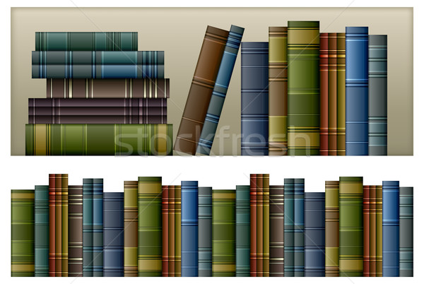 Vintage boeken oude geïsoleerd witte lezing Stockfoto © creatOR76