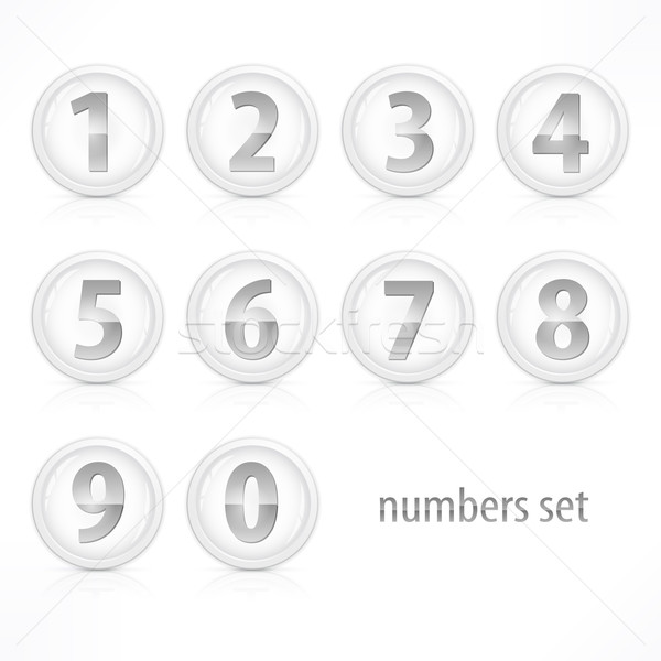 Set of numbers Stock photo © creatOR76