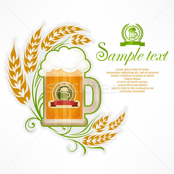 Glass mug of beer Stock photo © creatOR76