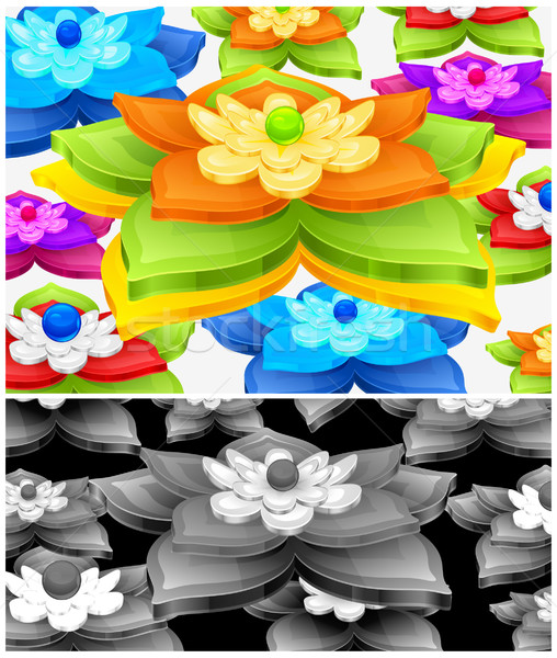 Water lily background Stock photo © creatOR76