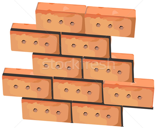 Wall from bricks Stock photo © creatOR76