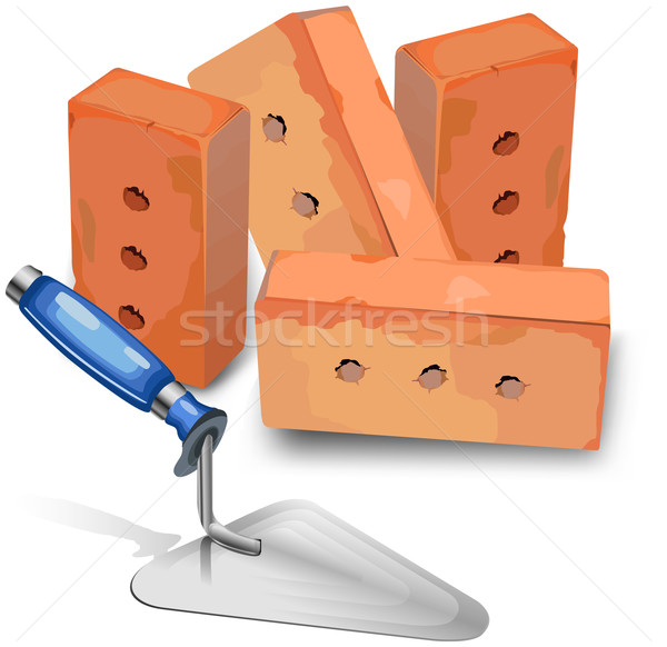 Platoir and bricks Stock photo © creatOR76