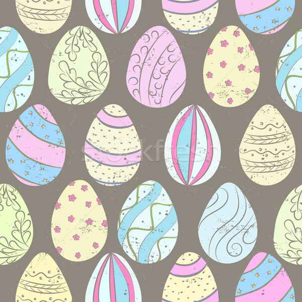 Easter eggs color pattern Stock photo © creatOR76