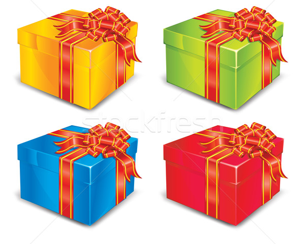 Four boxes Stock photo © creatOR76