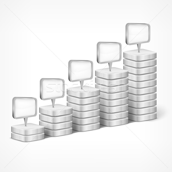 Indication elements on white Stock photo © creatOR76