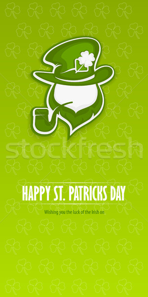 Stock photo: Leprechaun banner