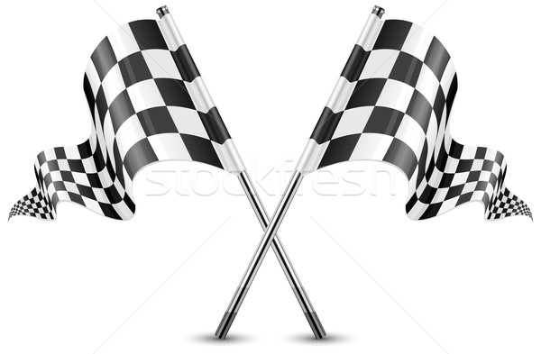 Checkered flags  Stock photo © creatOR76