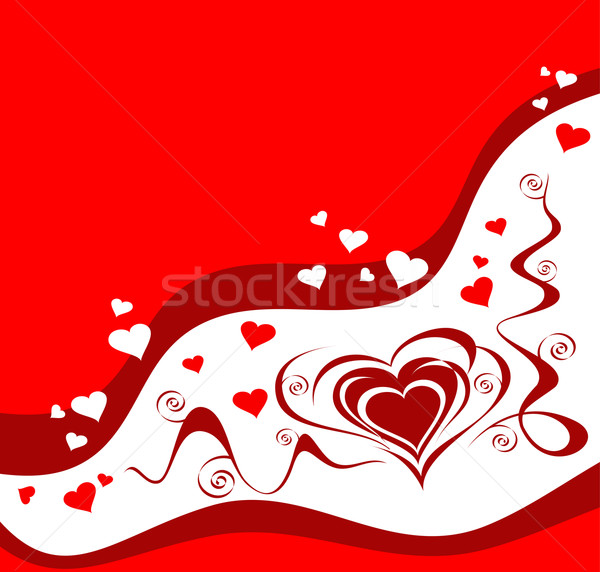 Valentine greeting card with heart Stock photo © creatOR76