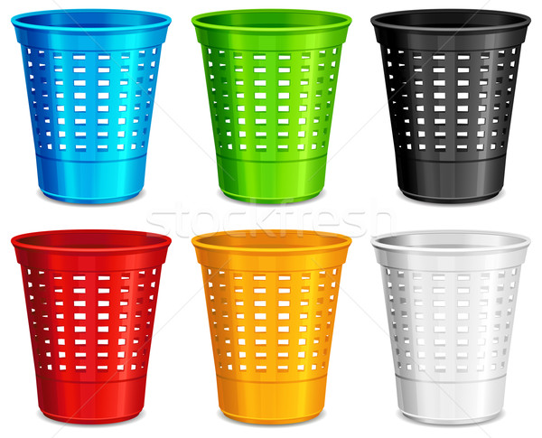 Color plastic basket Stock photo © creatOR76