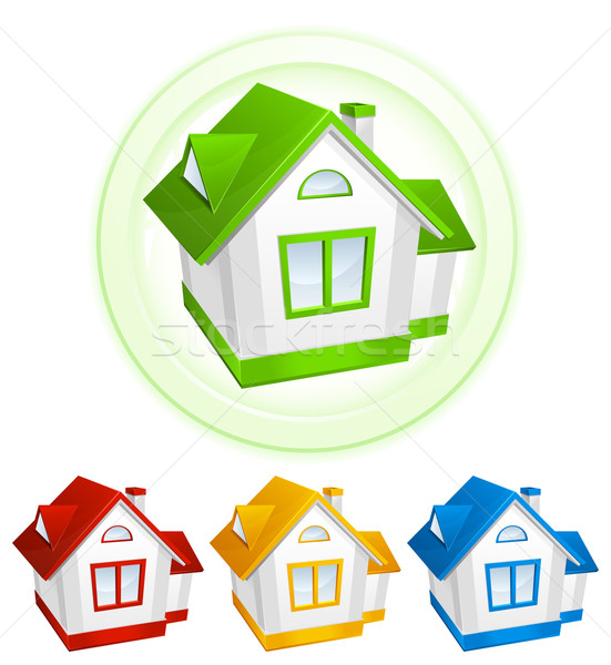 Colore modelli casa modello ambiente costruzione Foto d'archivio © creatOR76