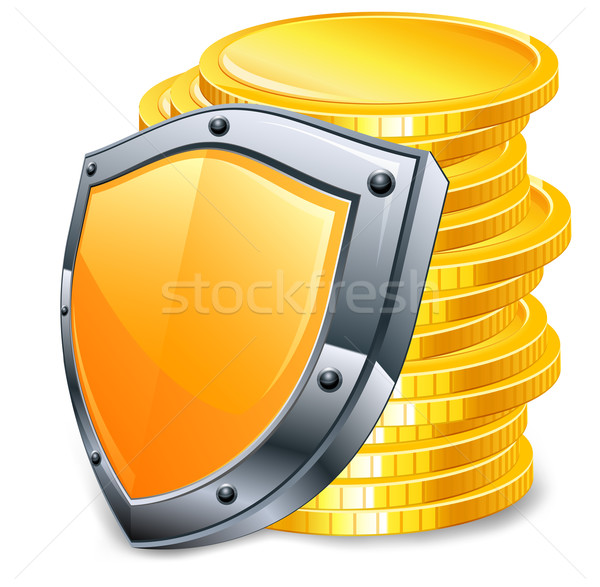 Gold coins & coat Stock photo © creatOR76