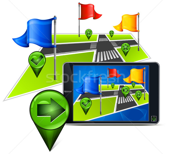 gps navigation Stock photo © creatOR76
