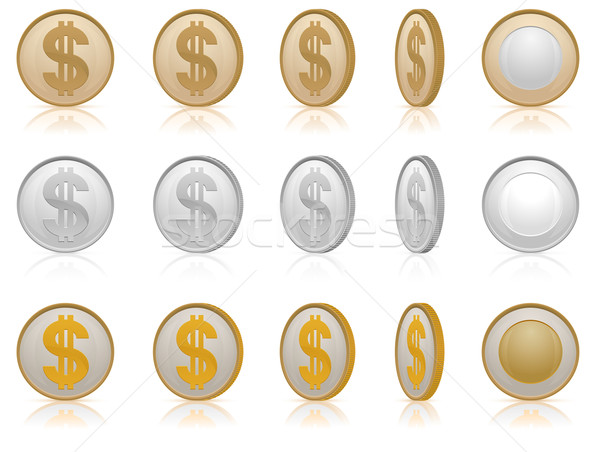 Dollar coins Stock photo © creatOR76