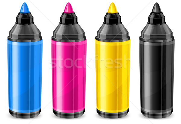 Four color markers Stock photo © creatOR76