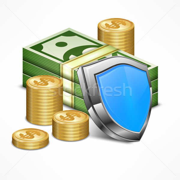 Securitate afaceri bani scut succes siguranţă Imagine de stoc © creatOR76