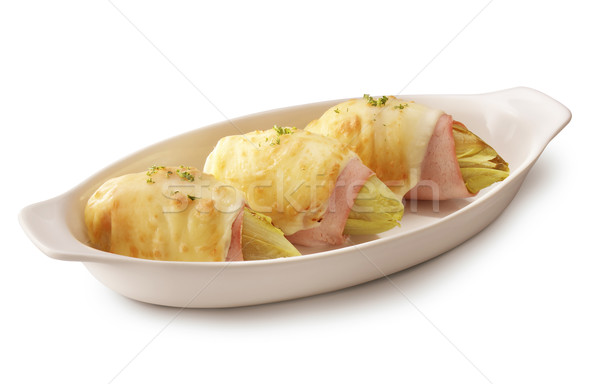 三 件 火腿 覆蓋 奶酪 商業照片 © crisp