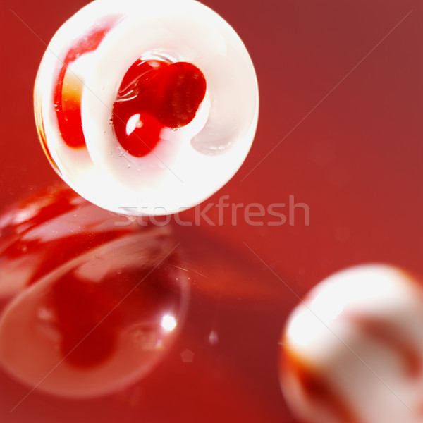 Red white marble Stock photo © crisp