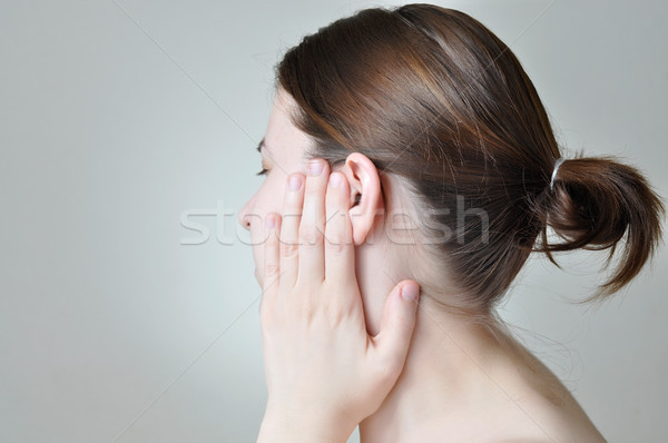 Ear pain Stock photo © CsDeli