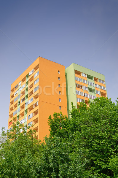 Insulated block of flats Stock photo © CsDeli