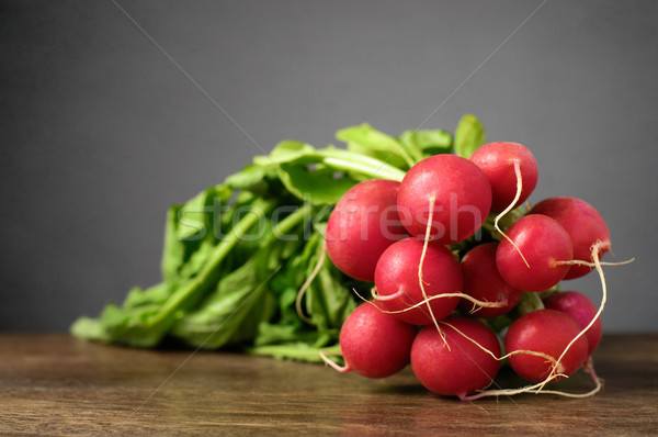 Foto stock: Frescos · mesa · de · madera · jardín · salud