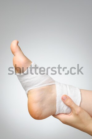 Stock photo: Woman with elbow pain