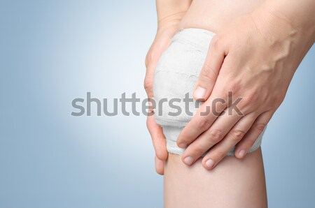 Nő könyök fájdalom fiatal nő megérint fájdalmas Stock fotó © CsDeli