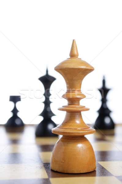 Chess Board With Figures Stock photo © CsDeli