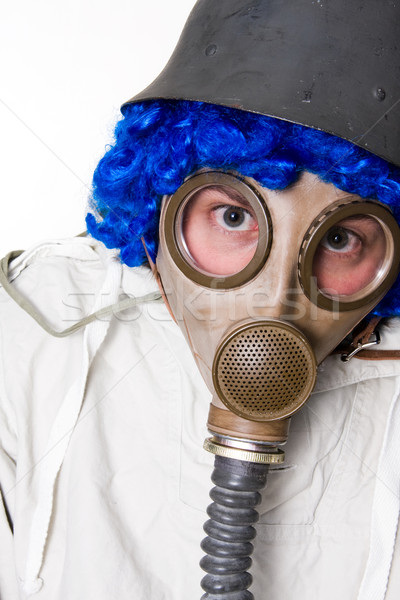 Person in gas mask Stock photo © ctacik