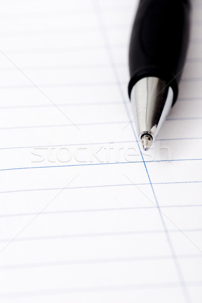Toll notebook könyv munka levél tiszta Stock fotó © ctacik