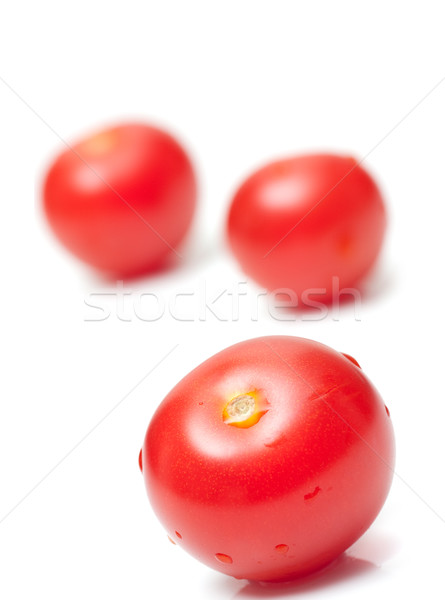 Fresco tomates branco vermelho fundo tomates Foto stock © ctacik