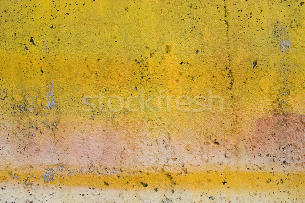 Grunge amarelo pintado parede abstrato velho Foto stock © ctacik