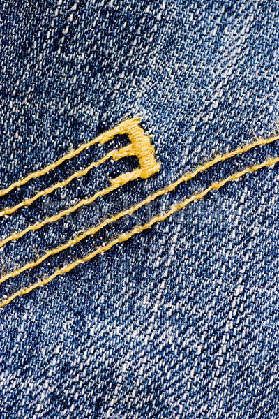 Jeans abstrato azul país pano botão Foto stock © ctacik