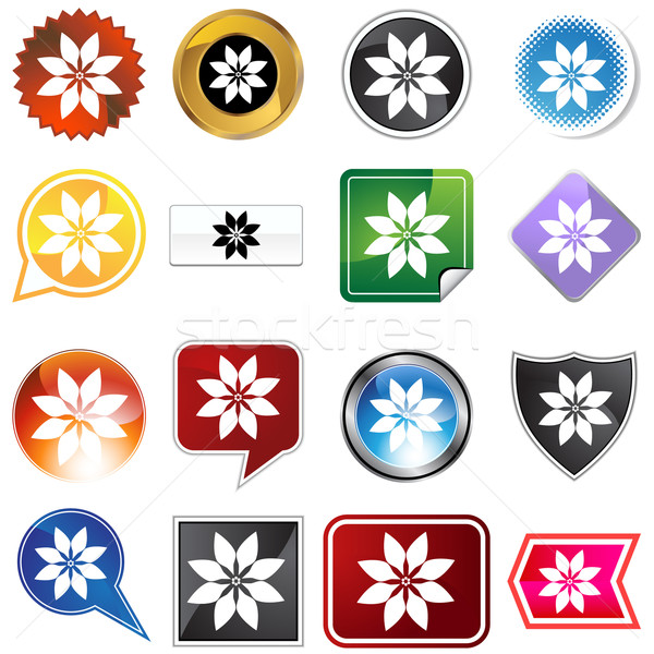 Multiple Buttons - Poinsettia Stock photo © cteconsulting